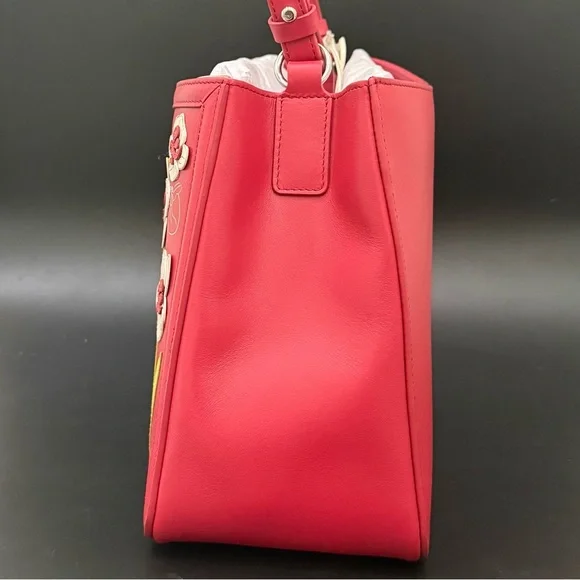 RADLEY London Red LUNAR NEW YEAR 2025 3D Flower Snake Zip Top Grab Crossbody Bag - Picture 3 of 16